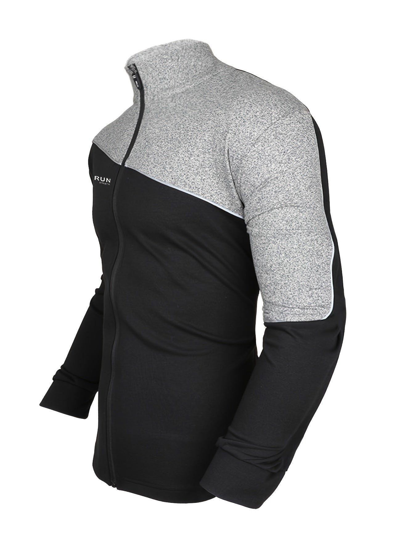 Men's Splicing Contrast Zipper Sports Jacket