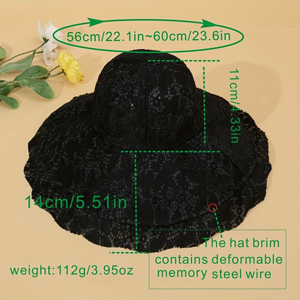Wode Bim Lace Bucket Hat Classic Sun Hat For Women