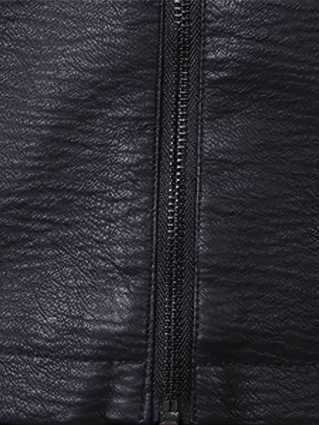 Men's PU Leather Outdoor Jacket Windproof Warm Fleece Coat