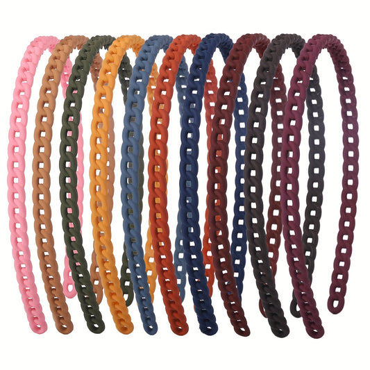 10pcs Skinny Headband Hair Band Nonslip Headdress Sweet Hair Accessories