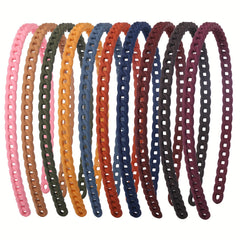 10pcs Skinny Headband Hair Band Nonslip Headdress Sweet Hair Accessories