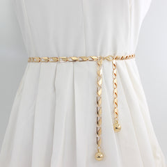 Metal Waist Chain Women's Belly Chain Thin Body Chain