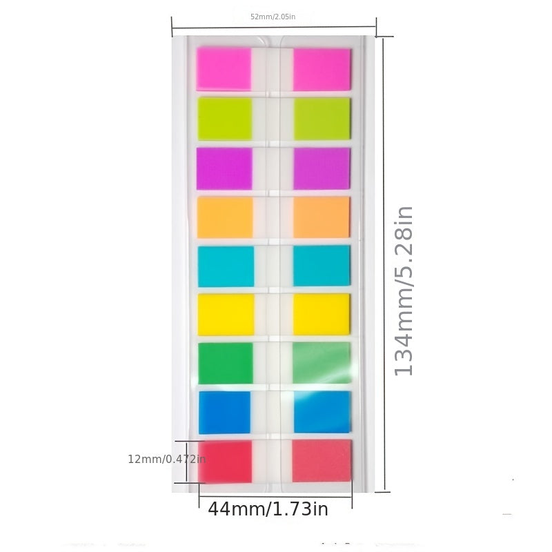 540 Sheets Multicolor Notepad Fluorescent Index Stickers