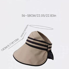 Adjustable Wide Brim Visor Hats Summer Sunscreen Cap