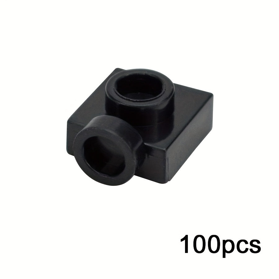 100pcs Thin 1x1 Plate Side Knobs Building Blocks DIY Inspiration