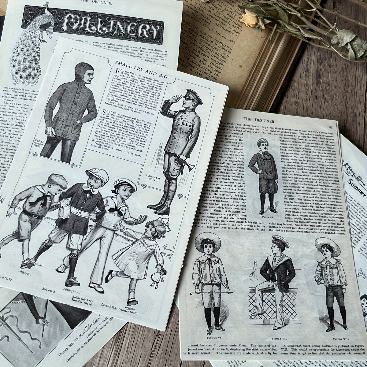 10pcs Retro American Newspaper DIY Decoration Paper Material