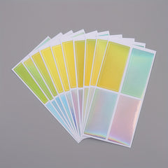 10pcs Large Laser Multifunctional Label Sticker Pack