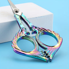 Vintage Peacock Scissors Stainless Steel Zinc Alloy Pointed And Sharp