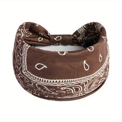 Boho Stretch Headband Wide Brim Yoga Sweatband Women Hair Accessory