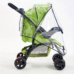 Stroller Rain Cover, Windproof Canopy with Zipper