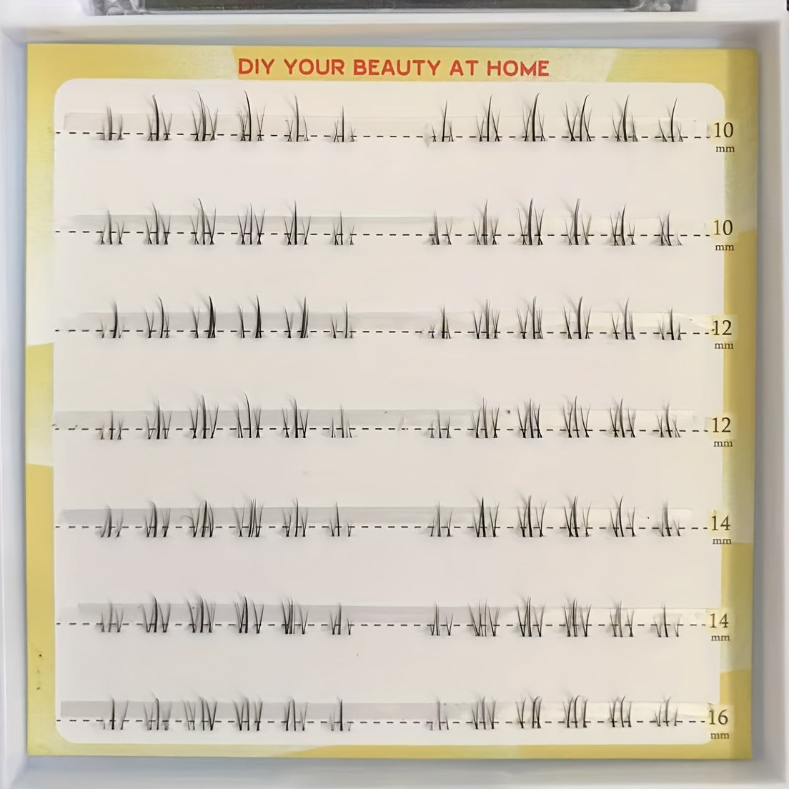 DIY Lower False Eyelashes Cluster Lashes Brown Natural Curling Extension