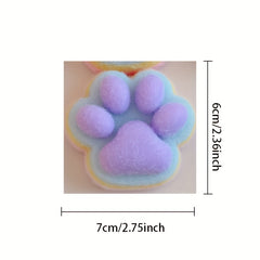 Rainbow Purple Cat Paw Toy Desk Decoration