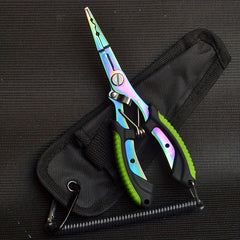 Stainless Steel Fishing Pliers with Lanyard Line Cutter