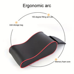 Car Armrest Box Pad Memory Foam Heightened Universal Leather Pad