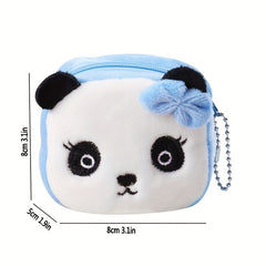 Plush Panda Crossbody Bag Coin Purse Wallet Gift For Girls