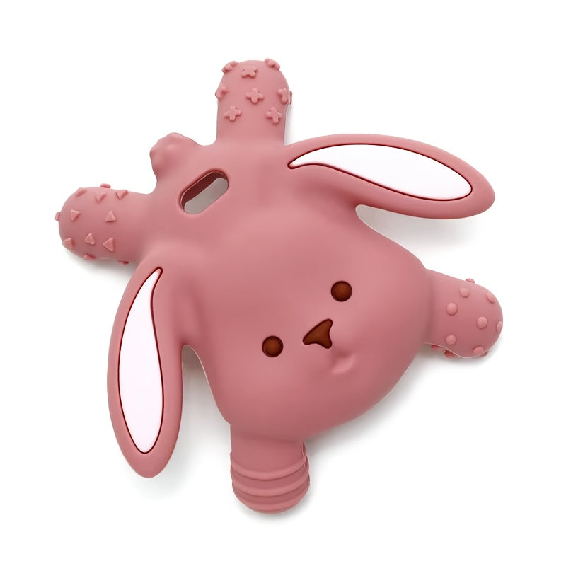 Silicone Rabbit Teether Baby Teething Toy Boy Girl
