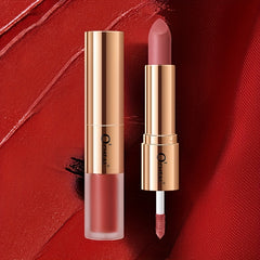 Long Lasting Double Sided Lipstick & Gloss Natural Waterproof Makeup Tool