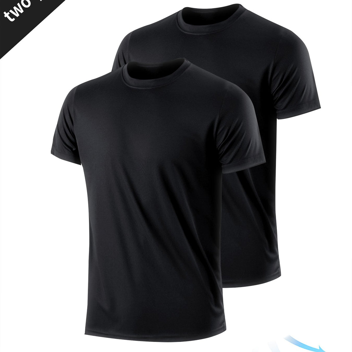 2pcs Men's Quick Drying Fitness Sportswear Compression T Shirt