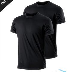 2pcs Men's Quick Drying Fitness Sportswear Compression T Shirt