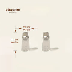 2pcs Vintage Style Spice Bottles Dollhouse Accessories