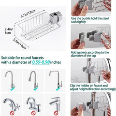 Stainless Steel Sink Faucet Rack for RV Kitchen Storage