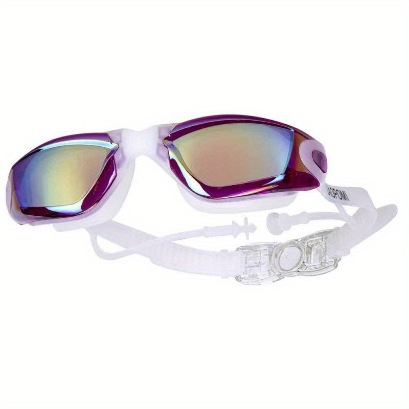 HD Large Frame Electroplating Anti-fog Swimming Goggles