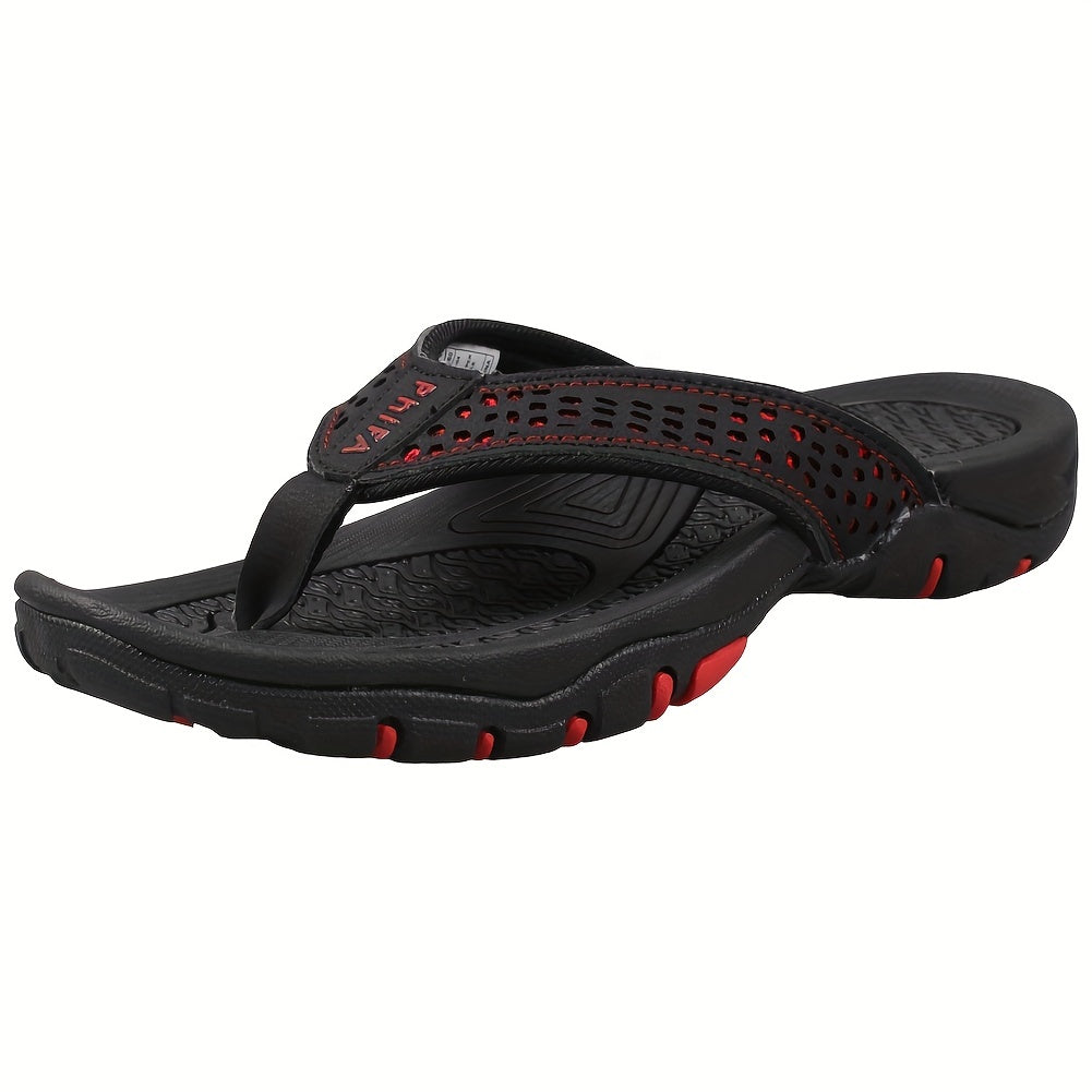 Men's Casual Slip On Flip Flops with Arch Support