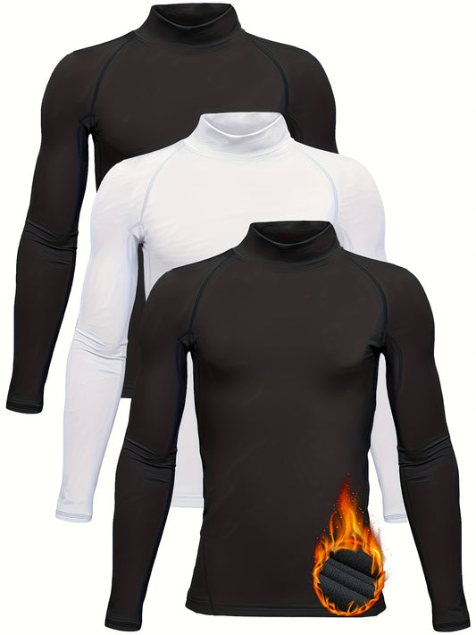 HOPLYNN Youth Thermal Compression Shirt Long Sleeve Fleece Base Layer