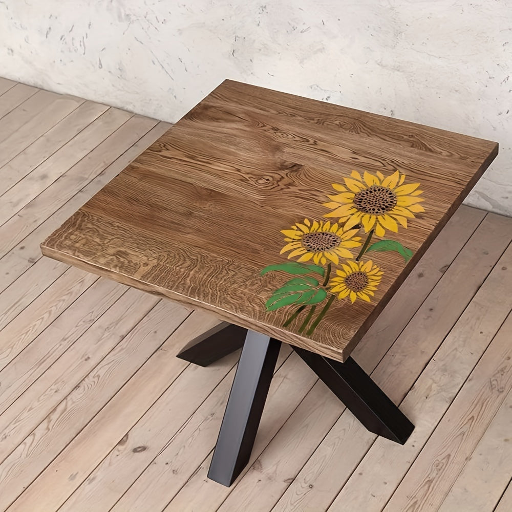 Large Sunflower Stencil 30 - Reusable DIY Template for Art
