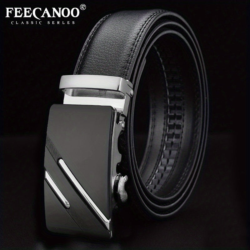 Men's Cowhide Automatic Belt Business Leather Belt