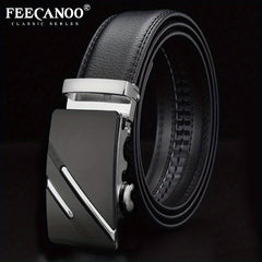 Men's Cowhide Automatic Belt Business Leather Belt