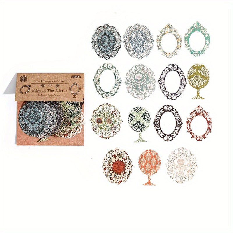 30 Retro Hollow out Magazine Sheets DIY Decorations