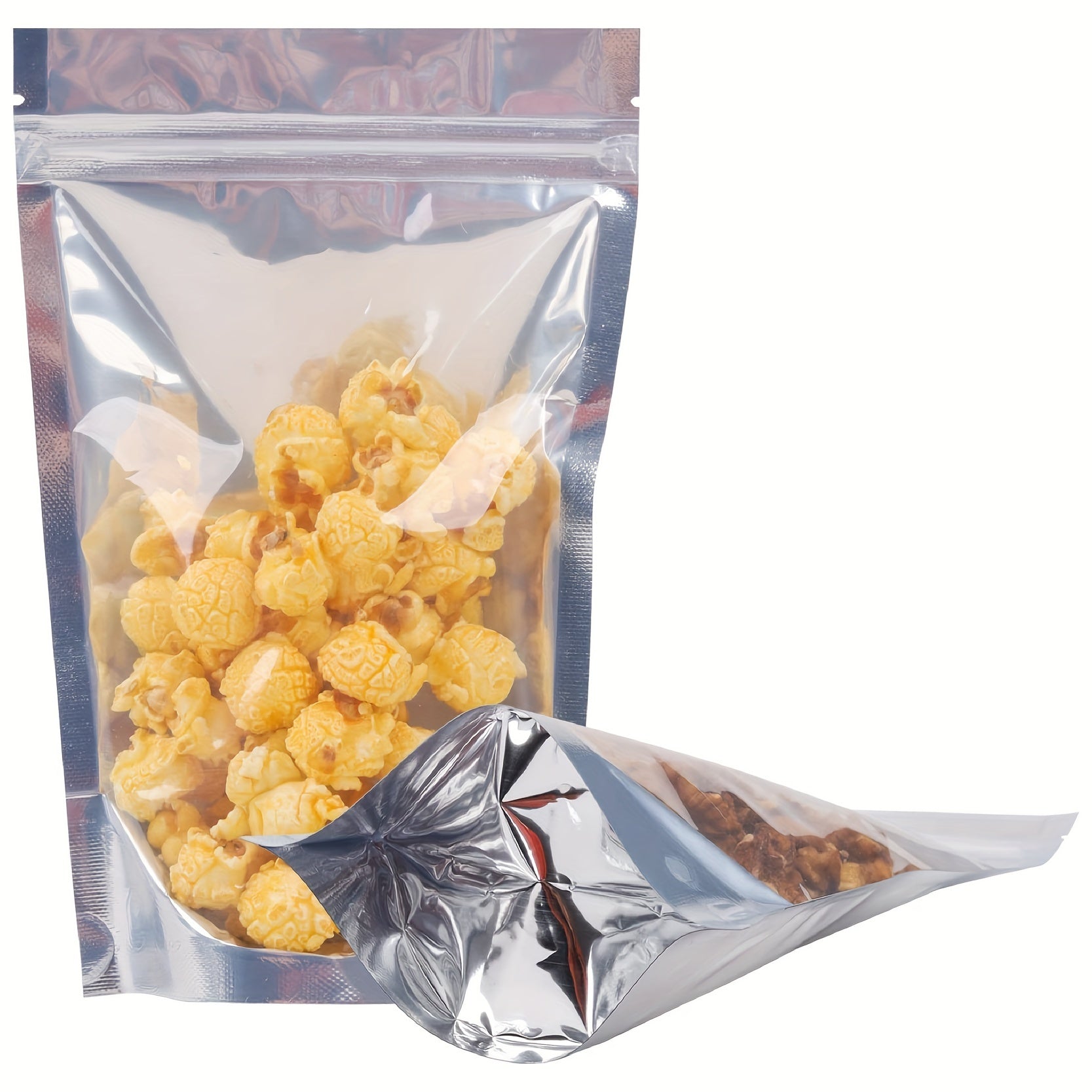 50 Resealable Mylar Bags Stand Up Pouch for Small Business