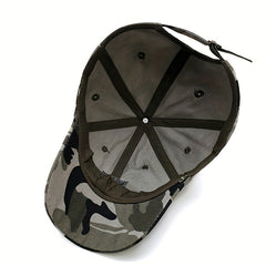 Camouflage Men's Baseball Cap Sunshade Hat Outdoor Peaked Cap
