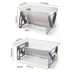 Portable BBQ Grill Stainless Steel Detachable Camping Barbecue Grill