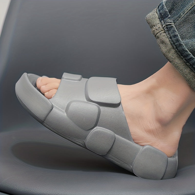 Men's Non Slip Platform Slides Comfortable Cloud Slides For Indoor Outdoor