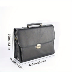 Men's Sleek Business Briefcase Laptop & Tablet Compartment