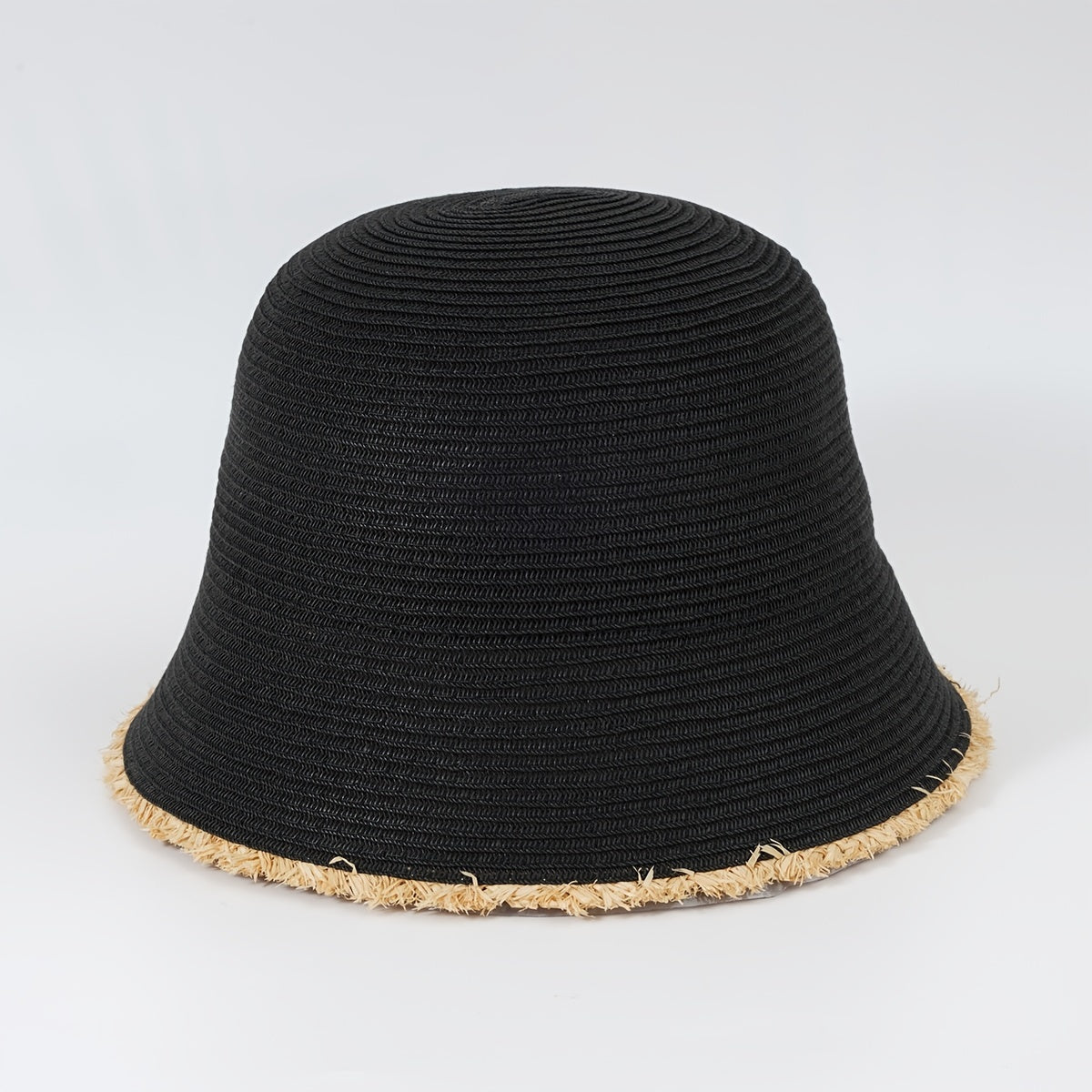 Vintage Straw Bucket Hat Sun Visor for Women