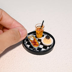 Cheese Pudding Set for Dollhouse Dolls Accessories