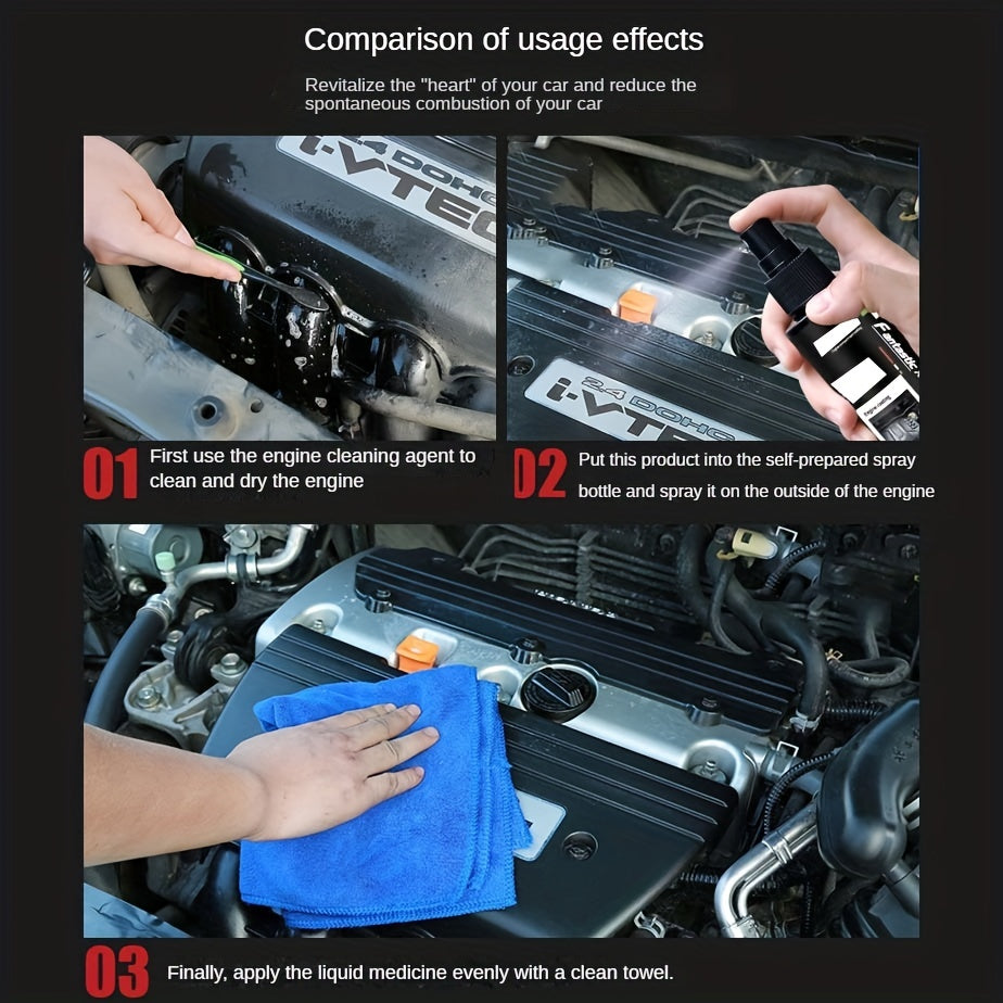 120ML Engine Coating Agent Compartment Cleaner Heavy Clean Car Polish