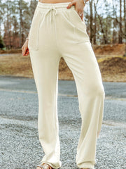  Sporty Pants Women's Plus Elastic Drawstring High Rise Trousers