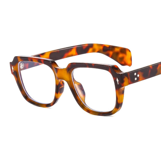 Vintage Ladies Oversized Square Sunglasses - Colorful Lenses