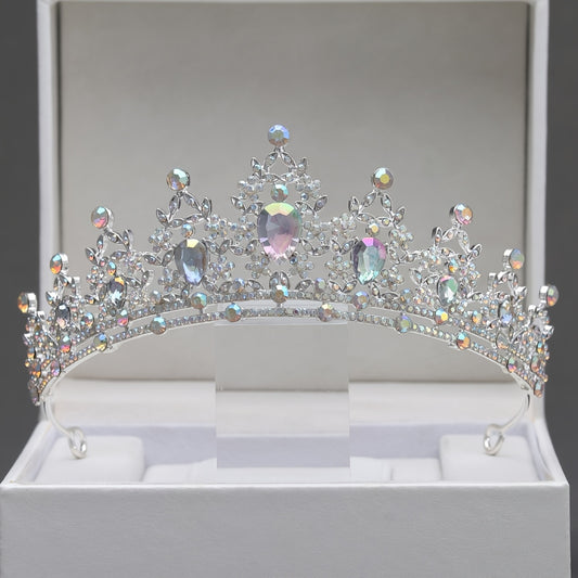 Rhinestone Crown Hair Accessory for Princess Dress Up
