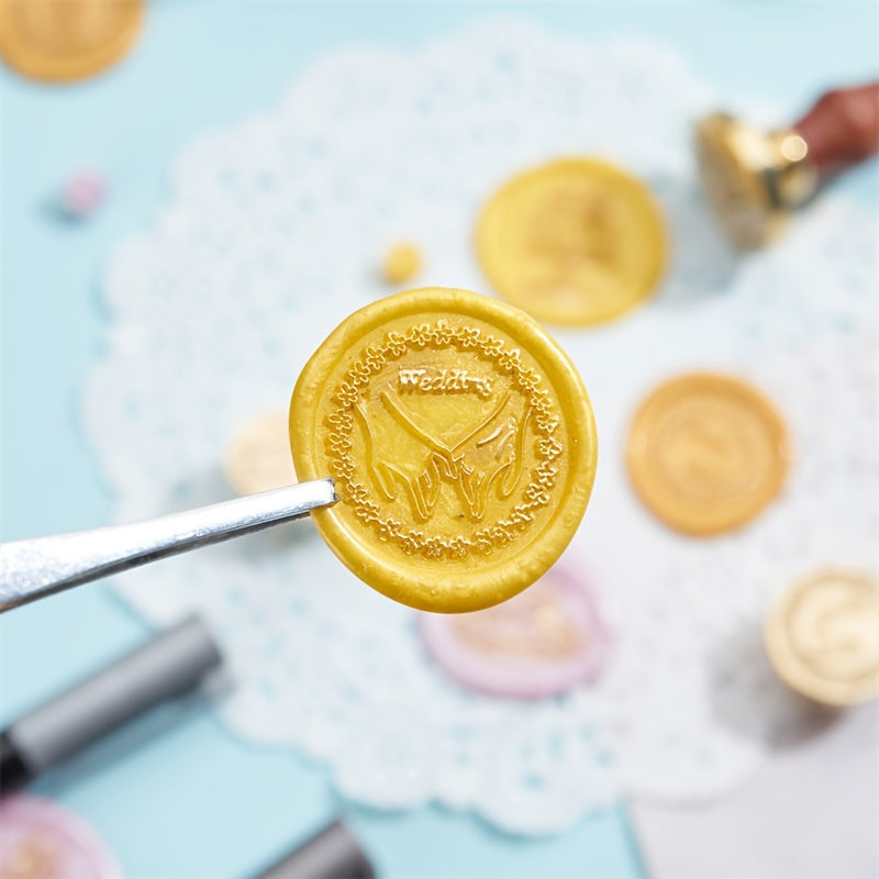 Fire Paint Brass Love Stamp