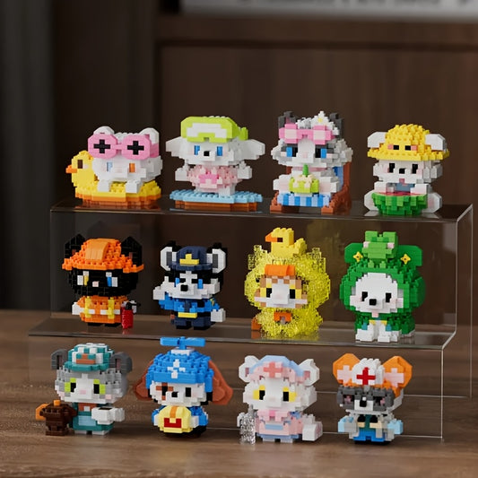 Cat Dog Micro Particle Puzzle Building Blocks Creative Toy Gift