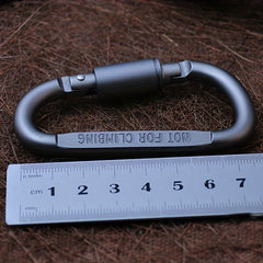 Aluminum D-shaped Carabiner Lock for Outdoor Camping