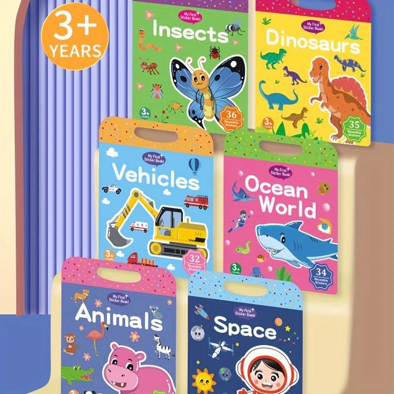 Reusable Sticker Books Educational Toys