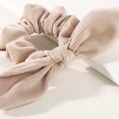 3PCS Waffle Knotted Rabbit Ears Headband Hair Accessories