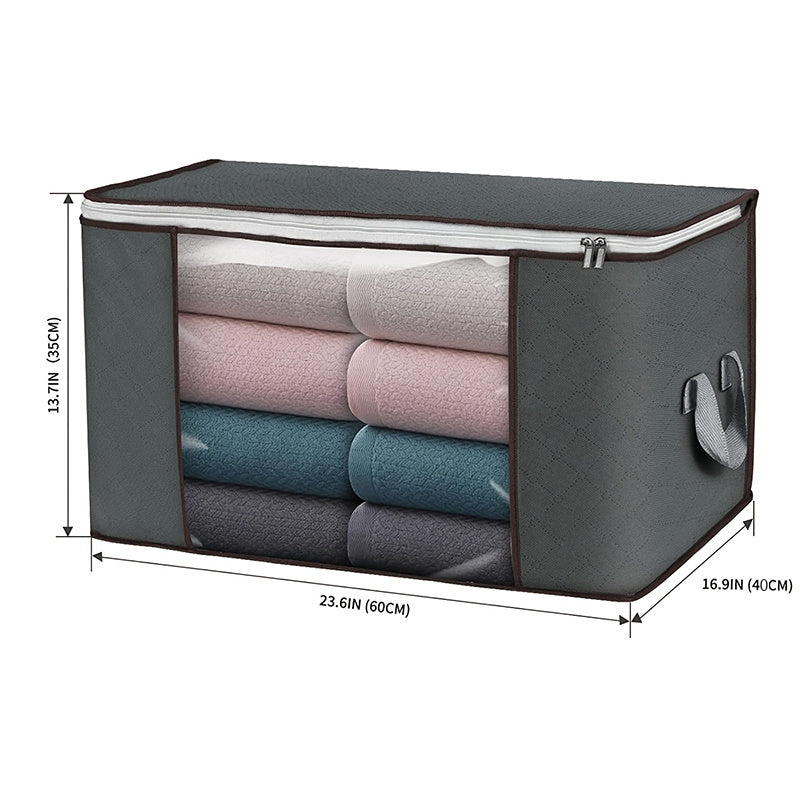 Foldable Clothes Storage Box Quilt Organizer Bag