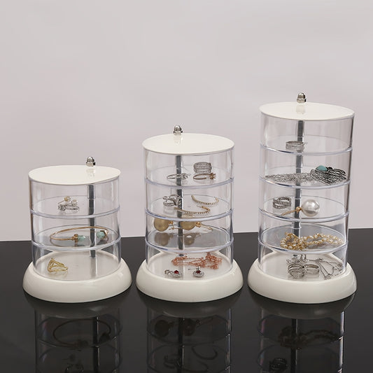 Transparent Rotating Jewelry Storage Box